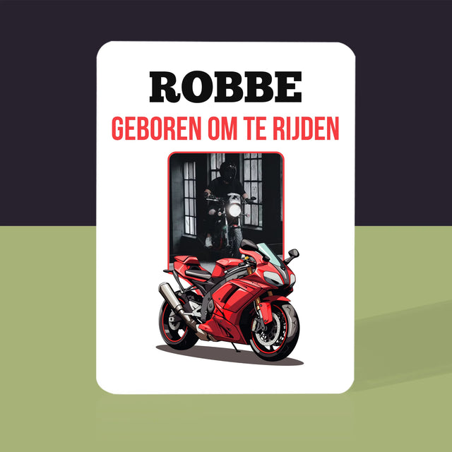 Foto En Handtekening: Geboren Om Te Rijden - Speelkaarten