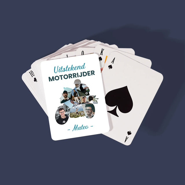Vorm Van Foto'S: Uitstekend Motorrijder - Speelkaarten