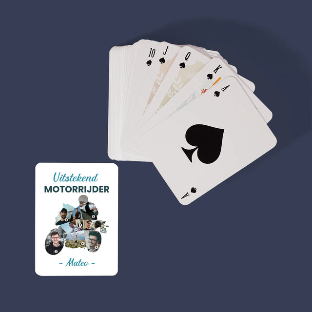 Vorm Van Foto'S: Uitstekend Motorrijder - Speelkaarten