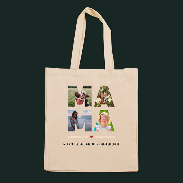 Woord Van Foto'S: Mama - Canvas Tas