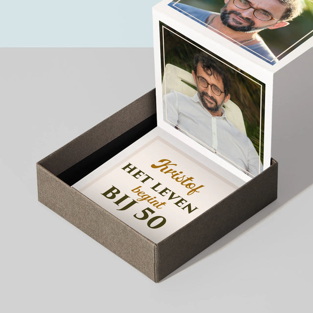 Fotocollage: Het Leven Begint Bij 50 - Foto'S Harmonicafromaat