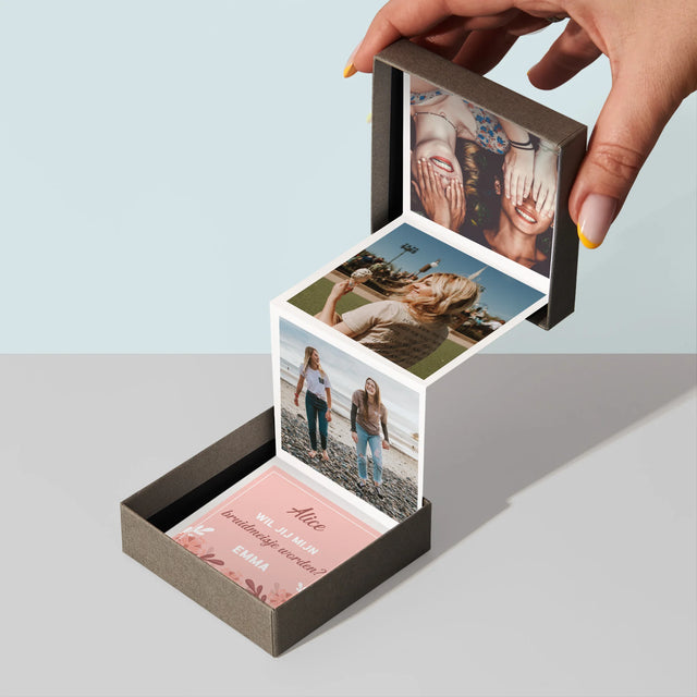 Fotocollage: Verzoek Om Bruidsmeisje Te Worden - Foto'S Harmonicafromaat