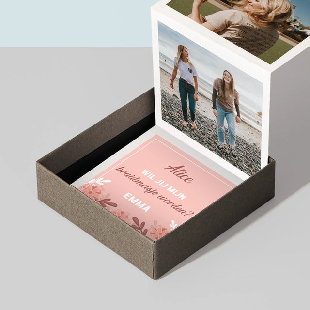 Fotocollage: Verzoek Om Bruidsmeisje Te Worden - Foto'S Harmonicafromaat