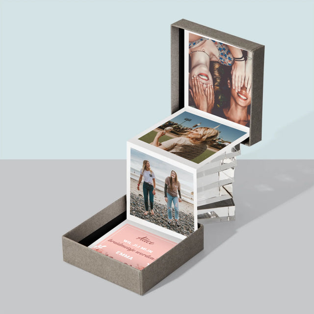 Fotocollage: Verzoek Om Bruidsmeisje Te Worden - Foto'S Harmonicafromaat