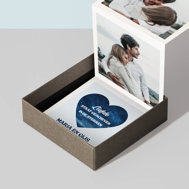 Fotocollage: Liefde Staat Geschreven In De Sterren - Foto'S Harmonicafromaat