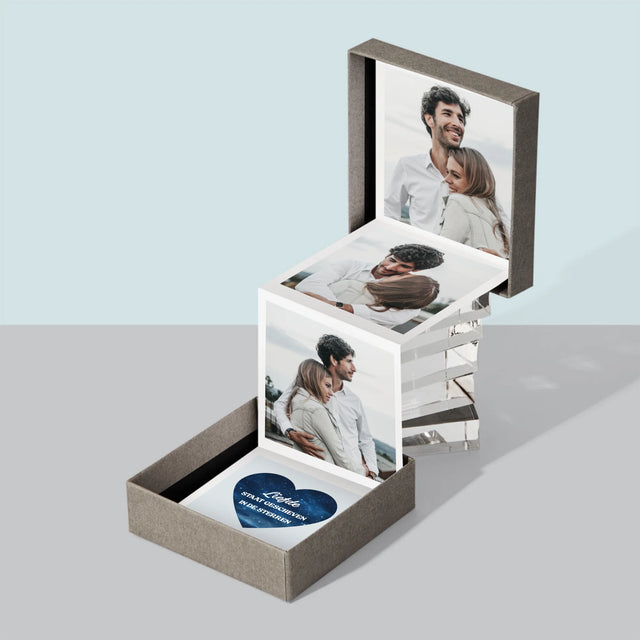 Fotocollage: Liefde Staat Geschreven In De Sterren - Foto'S Harmonicafromaat