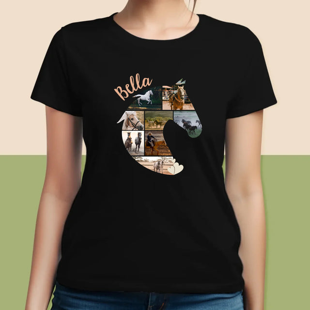 Vorm Van Foto'S: Paard - T-Shirt Voor Dames