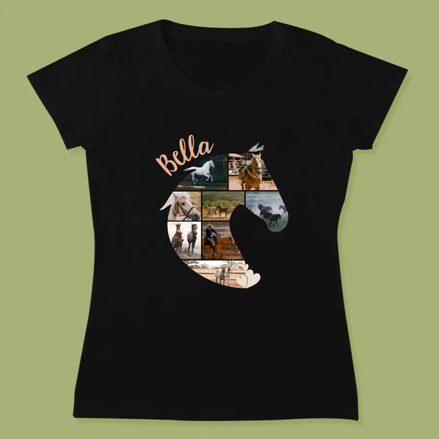 Vorm Van Foto'S: Paard - T-Shirt Voor Dames