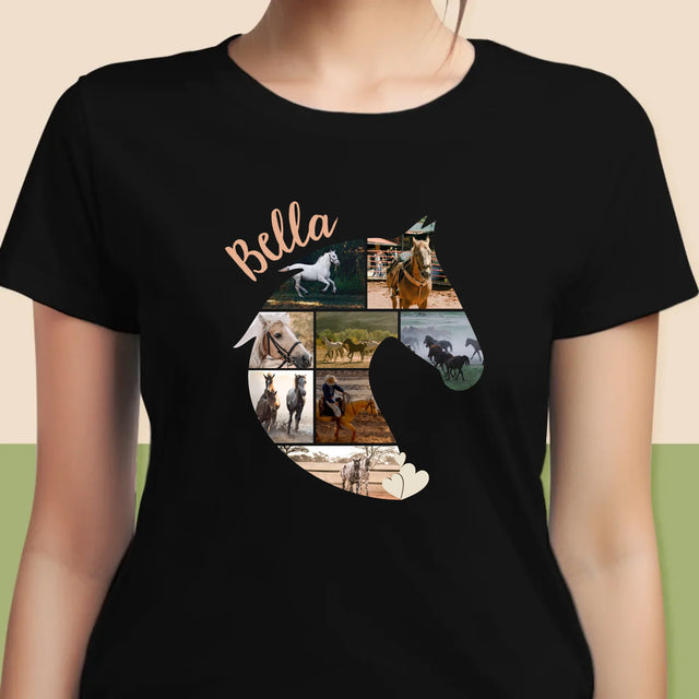 Vorm Van Foto'S: Paard - T-Shirt Voor Dames