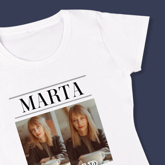 Fotocollage: 40 Jaar Zijn Verstreken - T-Shirt Voor Dames