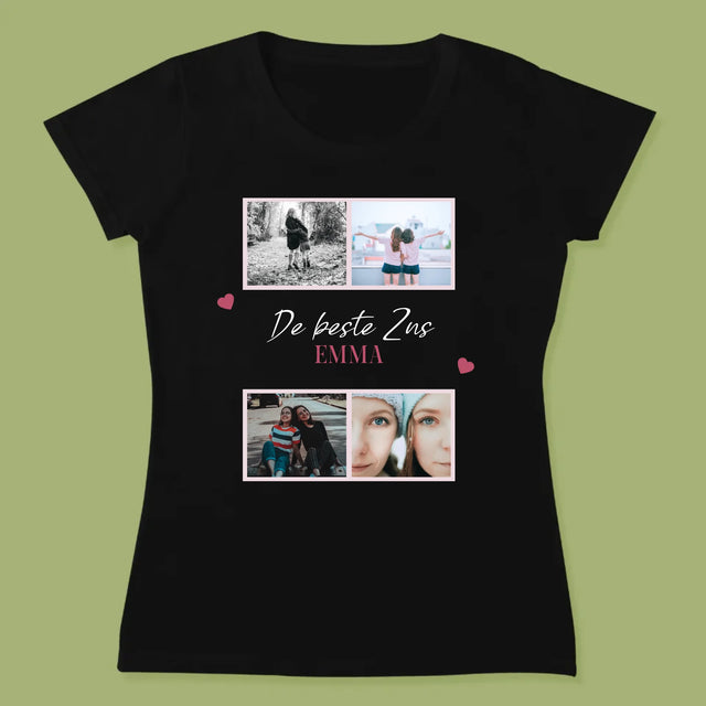 Fotocollage: De Beste Zus - T-Shirt Voor Dames