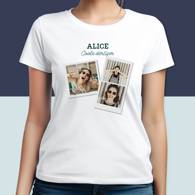 Fotocollage: Een Coole Dertiger - T-Shirt Voor Dames