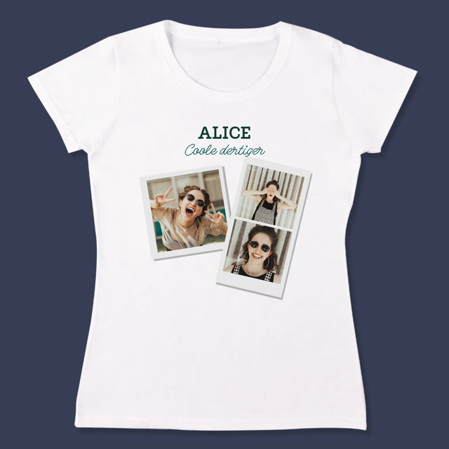 Fotocollage: Een Coole Dertiger - T-Shirt Voor Dames