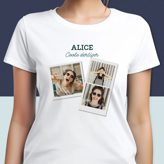 Fotocollage: Een Coole Dertiger - T-Shirt Voor Dames