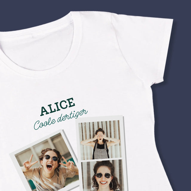 Fotocollage: Een Coole Dertiger - T-Shirt Voor Dames