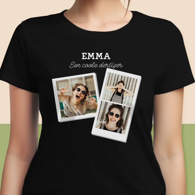 Fotocollage: Een Coole Dertiger - T-Shirt Voor Dames
