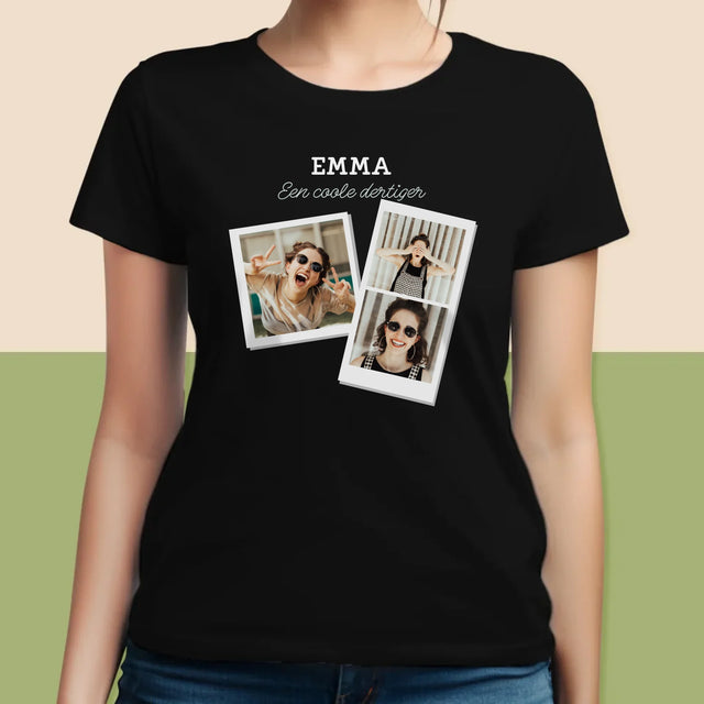Fotocollage: Een Coole Dertiger - T-Shirt Voor Dames