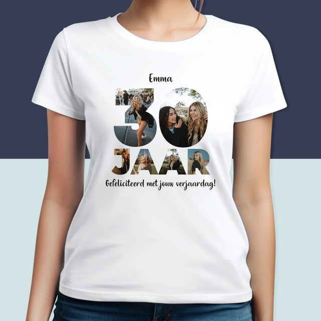 Woord Van Foto'S: 30 Jaar - T-Shirt Voor Dames
