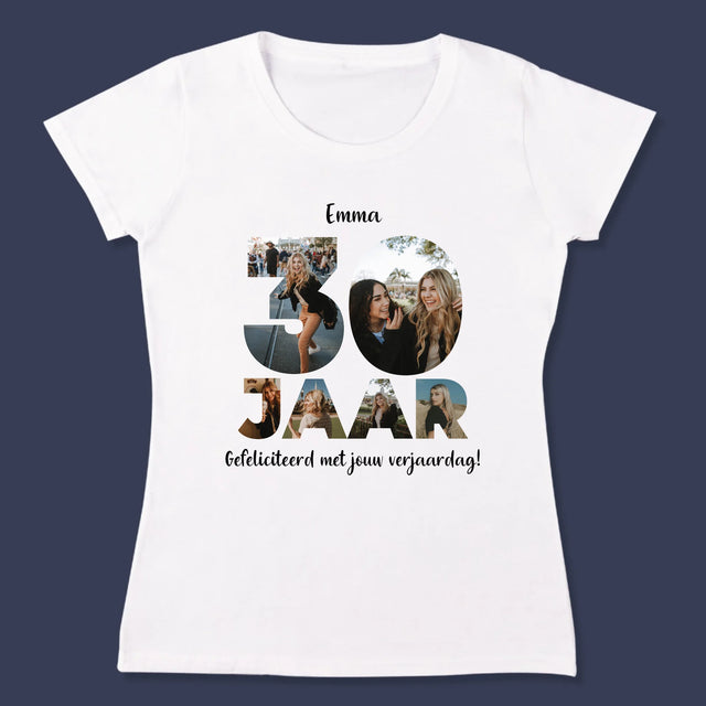 Woord Van Foto'S: 30 Jaar - T-Shirt Voor Dames