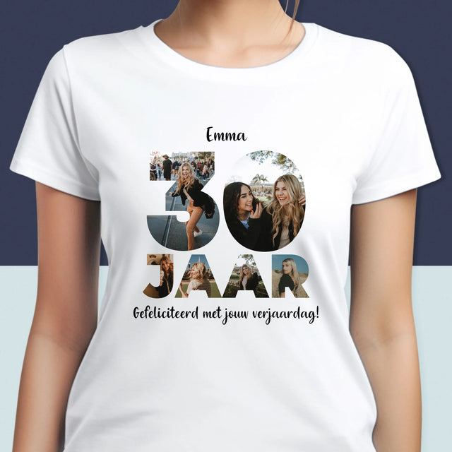 Woord Van Foto'S: 30 Jaar - T-Shirt Voor Dames