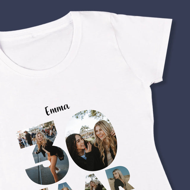 Woord Van Foto'S: 30 Jaar - T-Shirt Voor Dames