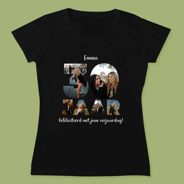 Woord Van Foto'S: 30 Jaar - T-Shirt Voor Dames