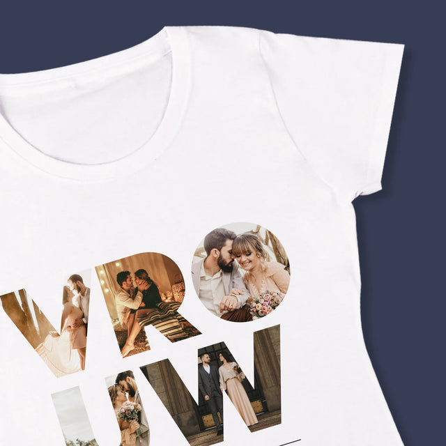 Woord Van Foto'S: Vrouw - T-Shirt Voor Dames