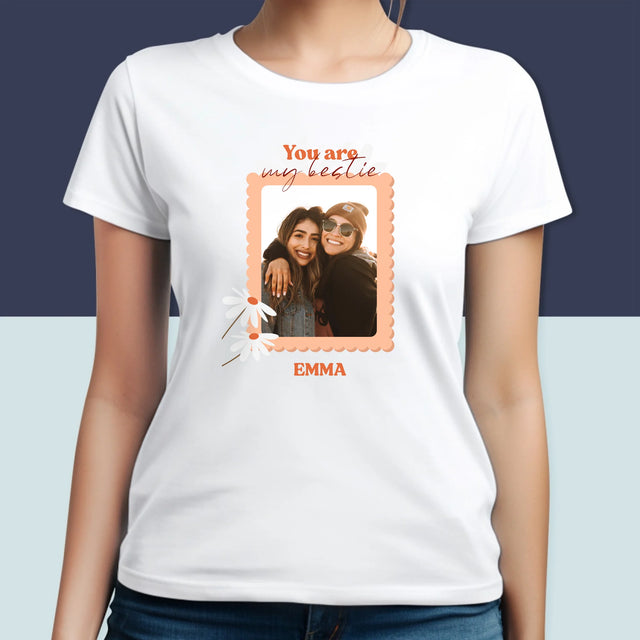 Fotocollage: Besties - T-Shirt Voor Dames