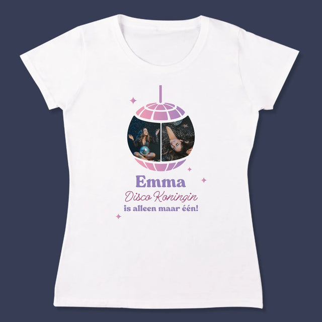 Fotocollage: Disco Koningin - T-Shirt Voor Dames