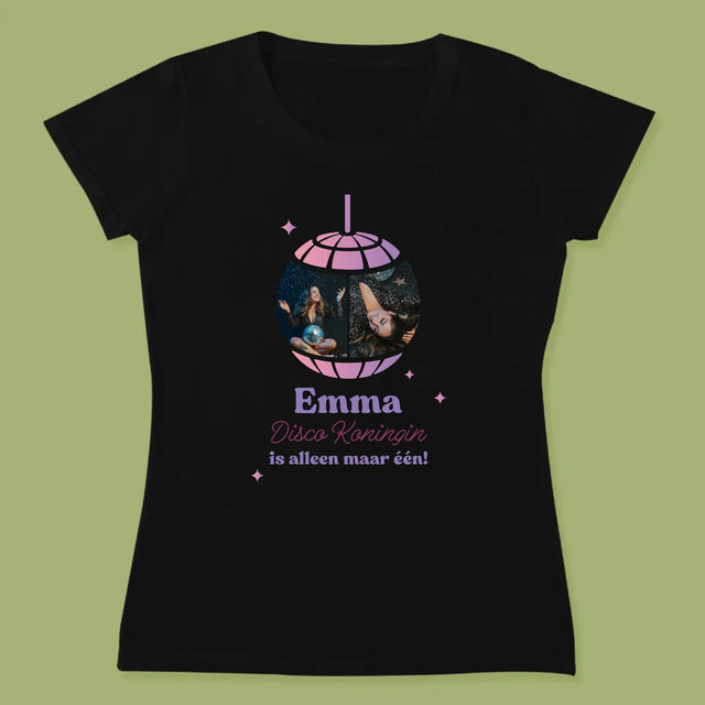 Fotocollage: Disco Koningin - T-Shirt Voor Dames