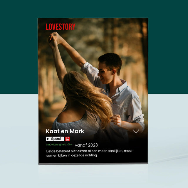 Foto En Handtekening: Poster Netflix - Acryl Blok