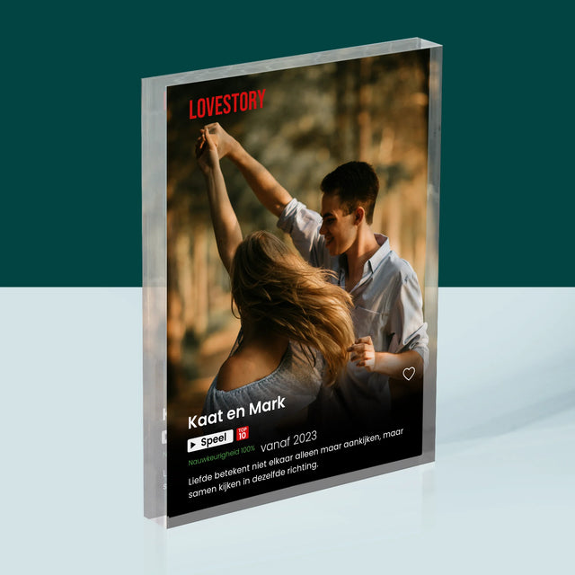 Foto En Handtekening: Poster Netflix - Acryl Blok