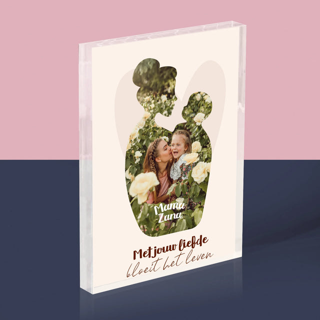 Vorm Van Foto'S: Jouw Liefde - Acryl Blok