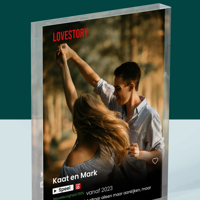 Foto En Handtekening: Poster Netflix - Acryl Blok