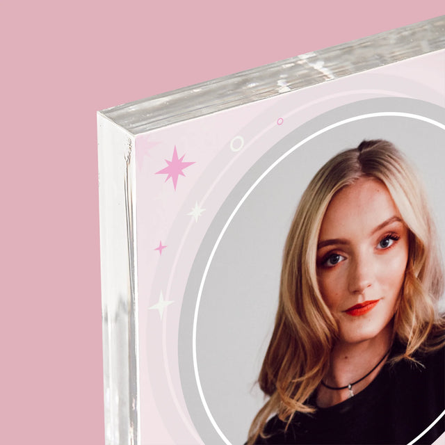 Foto En Handtekening: 18 Sterren - Acryl Blok