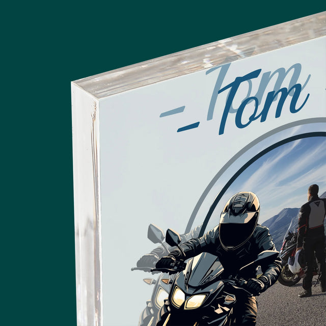 Foto En Handtekening: De Snelste Van De Stad - Acryl Blok