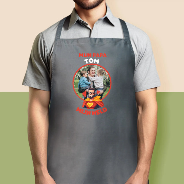 Foto En Handtekening: Papa, Mijn Held - Schort