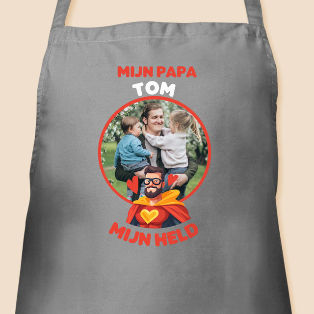 Foto En Handtekening: Papa, Mijn Held - Schort
