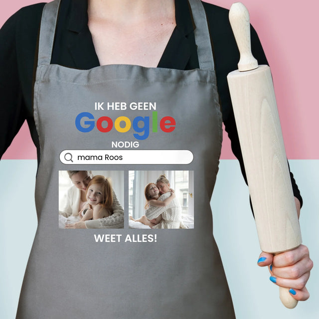 Fotocollage: Ik Heb Geen Google Nodig - Schort