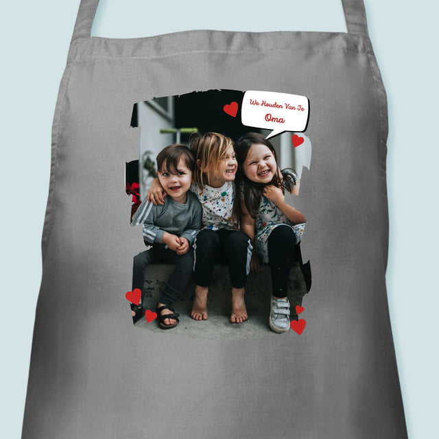Foto En Handtekening: Voor Lieve Oma - Schort