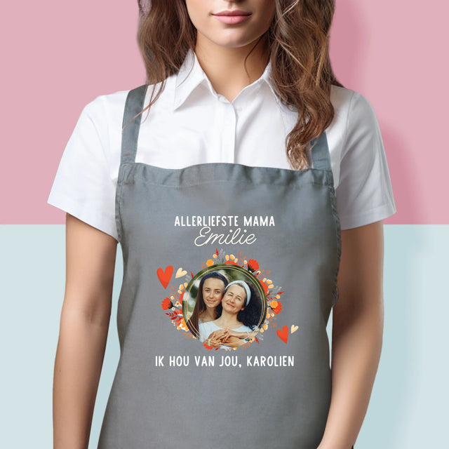 Foto En Handtekening: Allerliefste Mama - Schort