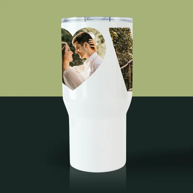 Woord Van Foto'S: Love Met Jouw Foto'S - Thermische Mok Wit