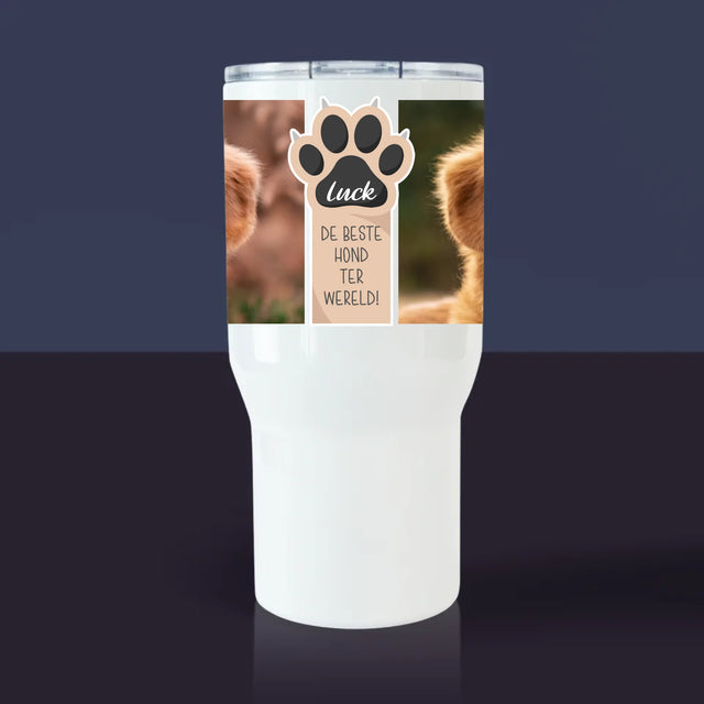 Fotocollage: Beste Hond - Thermische Mok Wit