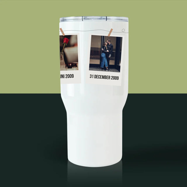 Onze Geschiedenis: Ons Begin - Thermische Mok Wit