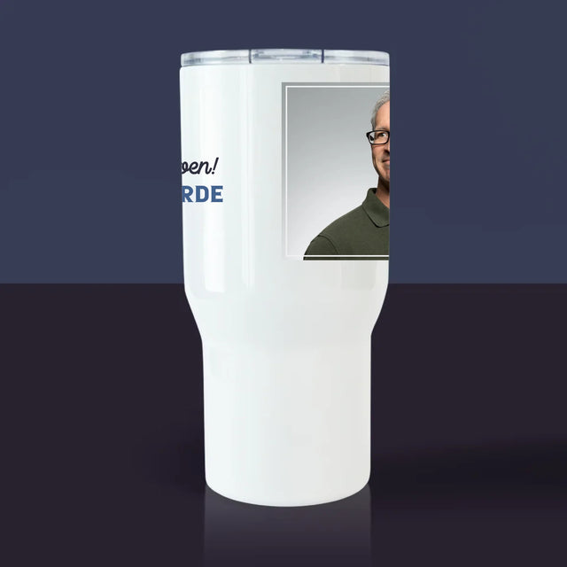 Foto En Handtekening: Ik Hoef Niets Te Doen! Gepensioneerde - Thermische Mok Wit