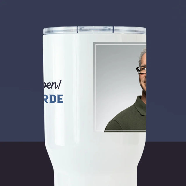 Foto En Handtekening: Ik Hoef Niets Te Doen! Gepensioneerde - Thermische Mok Wit