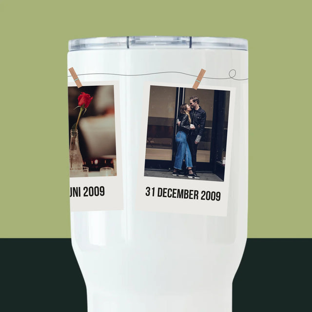 Onze Geschiedenis: Ons Begin - Thermische Mok Wit