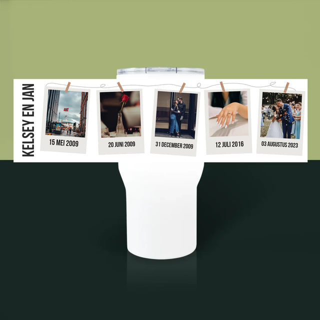 Onze Geschiedenis: Ons Begin - Thermische Mok Wit