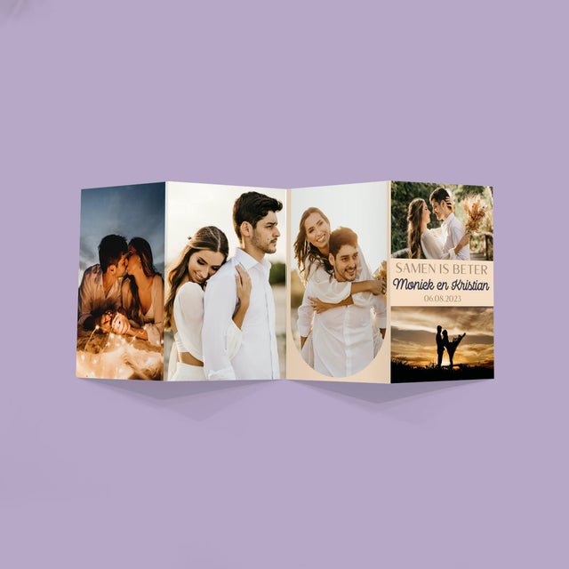 Fotocollage: Samen Is Beter - Grote Harmonica Van Foto'S