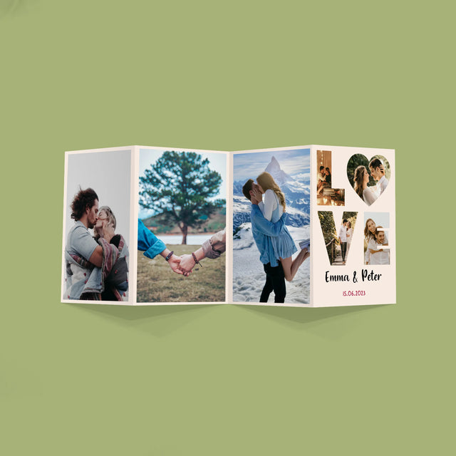 Woord Van Foto'S: Love Met Jouw Foto'S - Grote Harmonica Van Foto'S